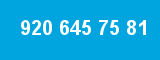 920 645 75 81 920 645 75 81